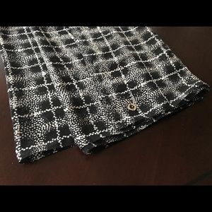 Calvin Klein Abstract Plaid Shear Scarf / Wrap